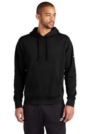 Nike Club Fleece Sleeve Swoosh Pullover Hoodie - Sport Center Chest Logo