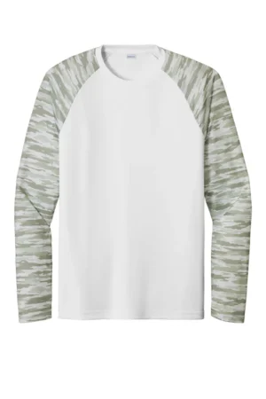 Sport-Tek® Drift Camo Colorblock Long Sleeve Tee - Sport