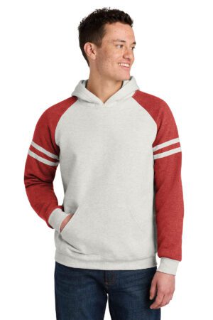 Jerzees® Unisex NuBlend® Varsity Colorblock Hooded Sweatshirt Left Chest Logo
