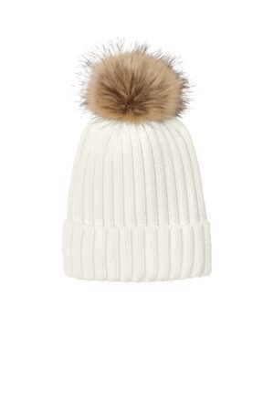 Faux Fur Pom Beanie